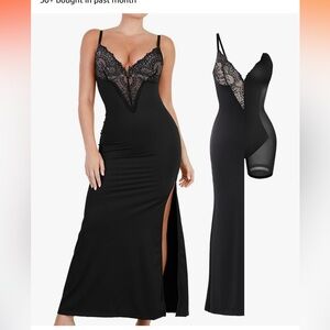 Popilush Shapewear Bodycon Cocktail Maxi dress